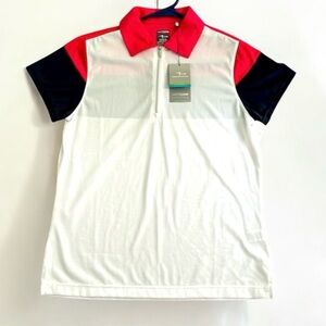 Page & Tuttle Lightweight ½ Zip Golf Shirt size M